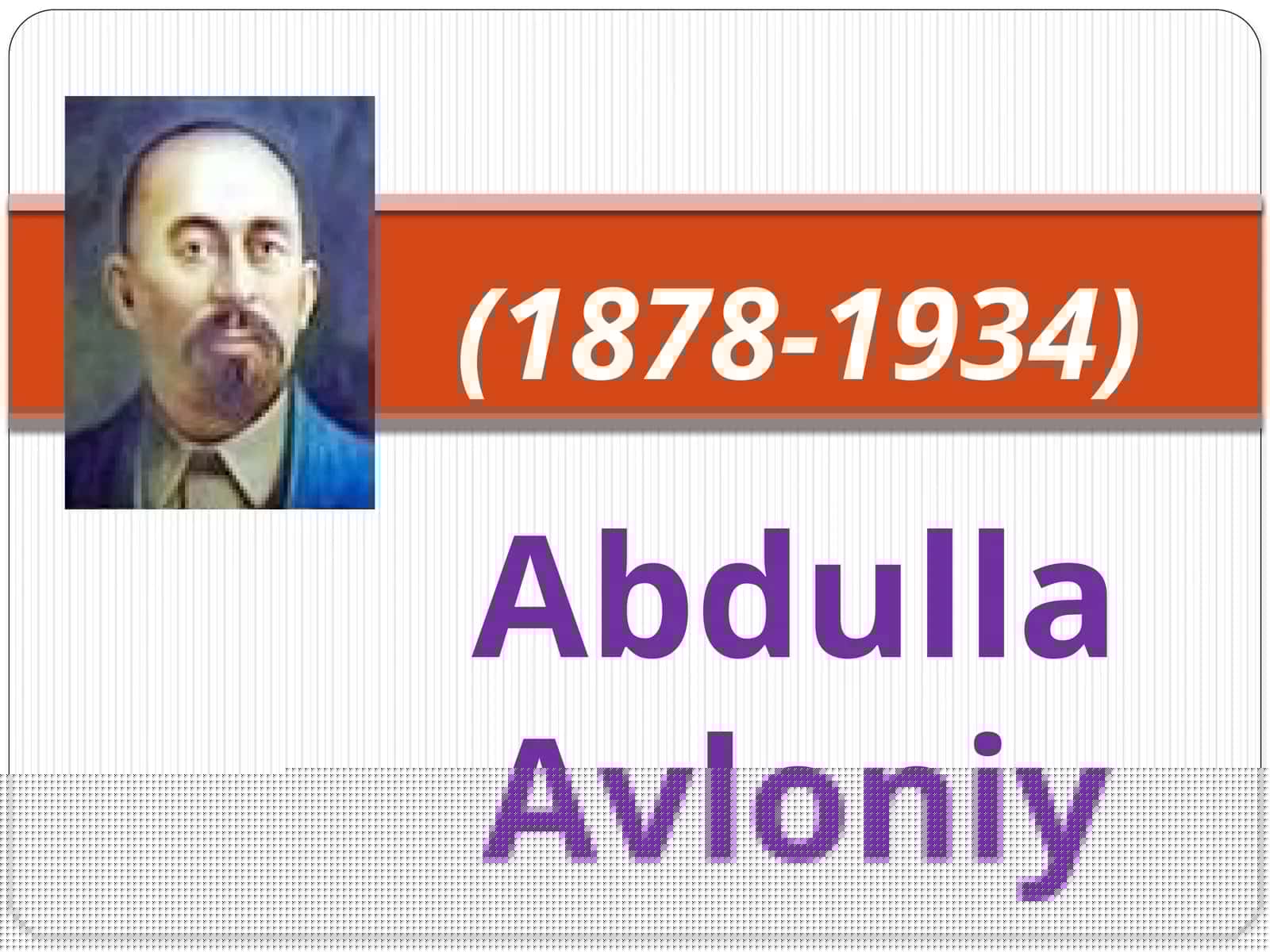 Abdulla Avloniy 1