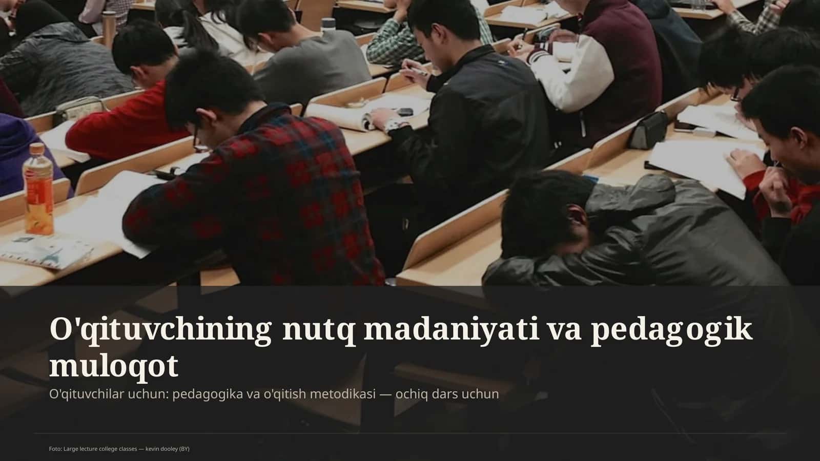 O'qituvchining nutq madaniyati va pedagogik muloqot 1