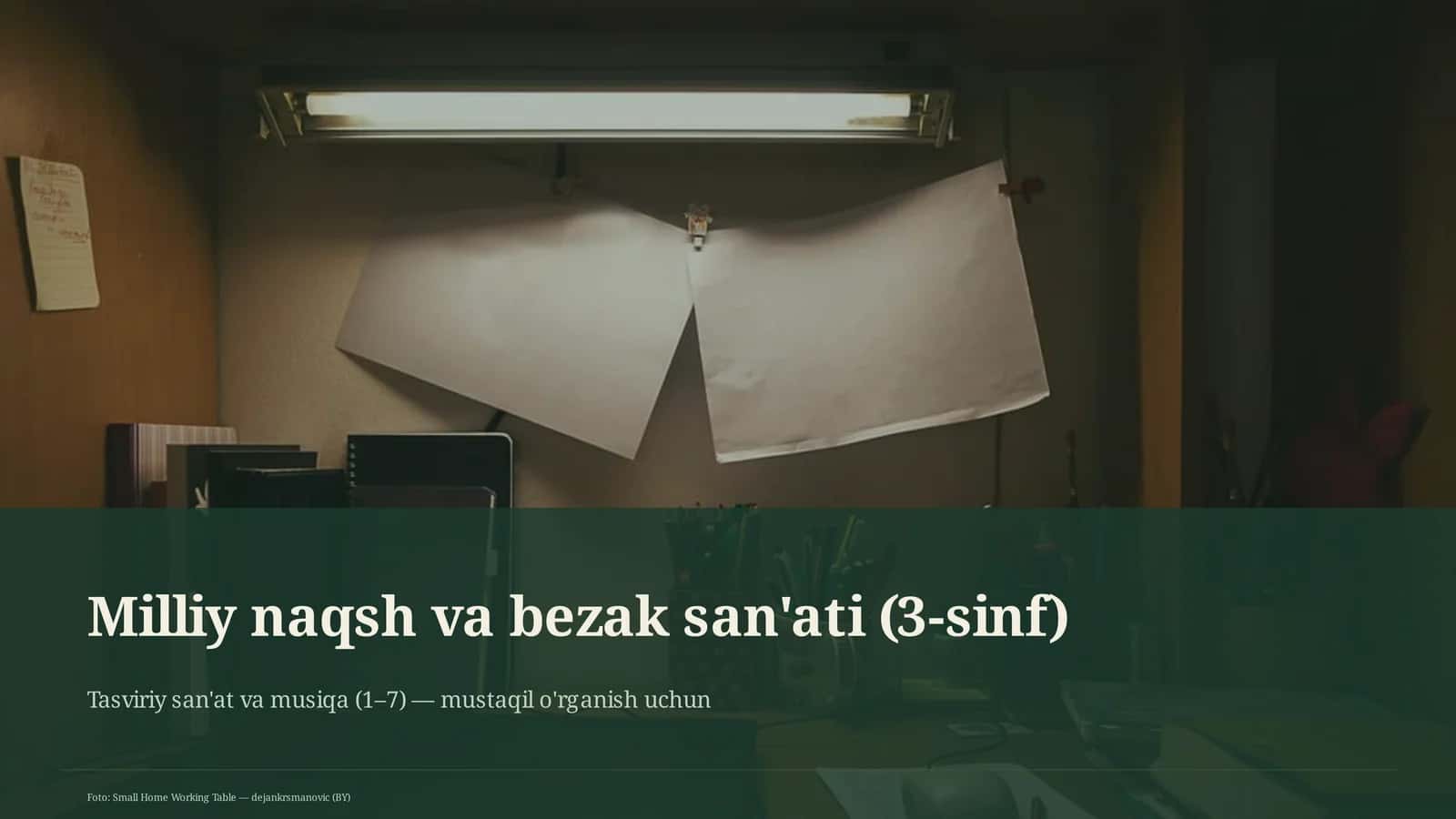 Milliy naqsh va bezak san'ati (3-sinf) 1