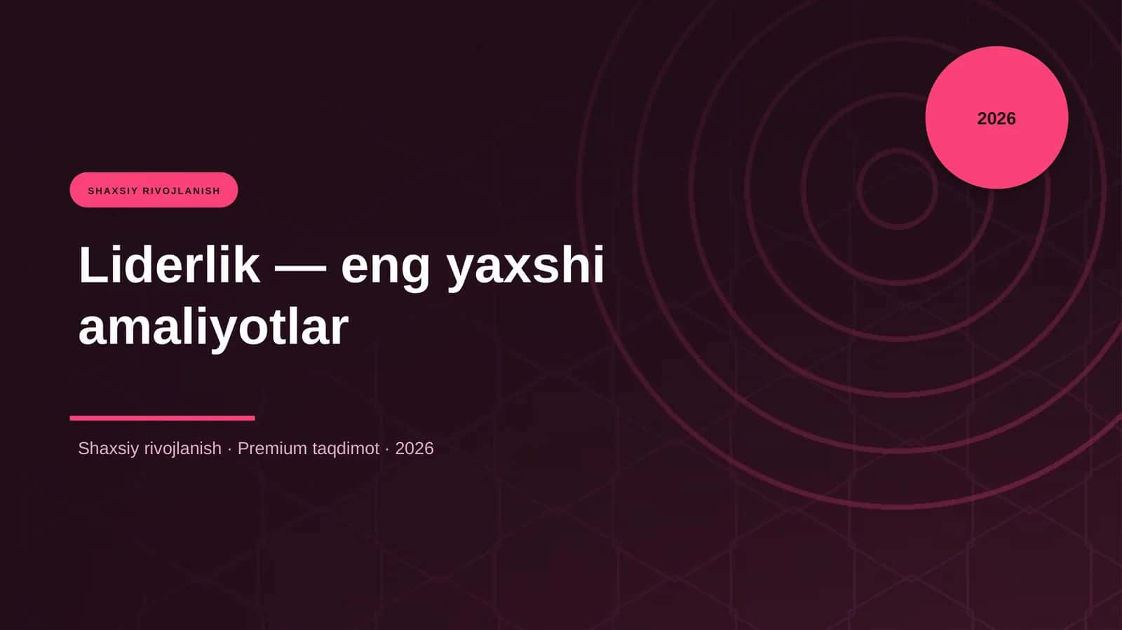 Liderlik — eng yaxshi amaliyotlar 1