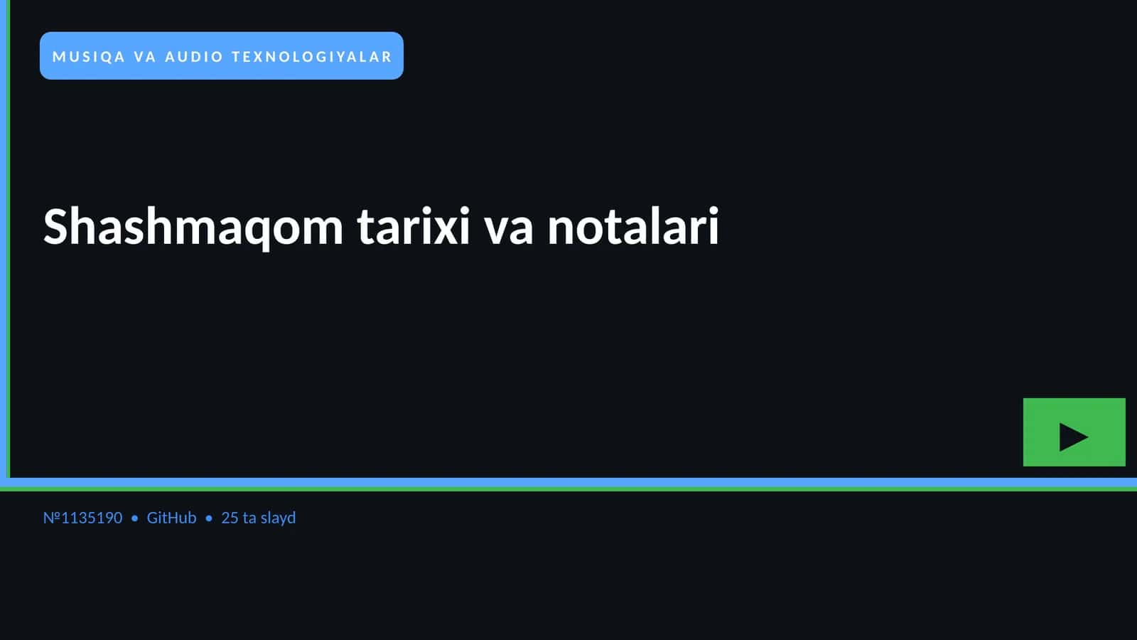 Shashmaqom tarixi va notalari 1