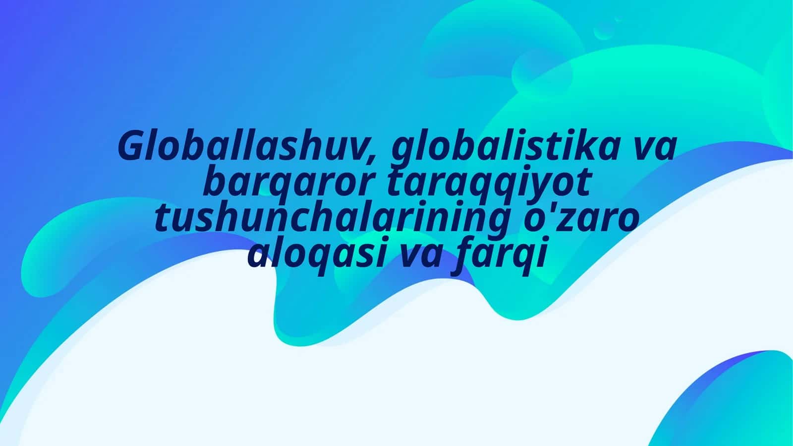 Globallashuv 1
