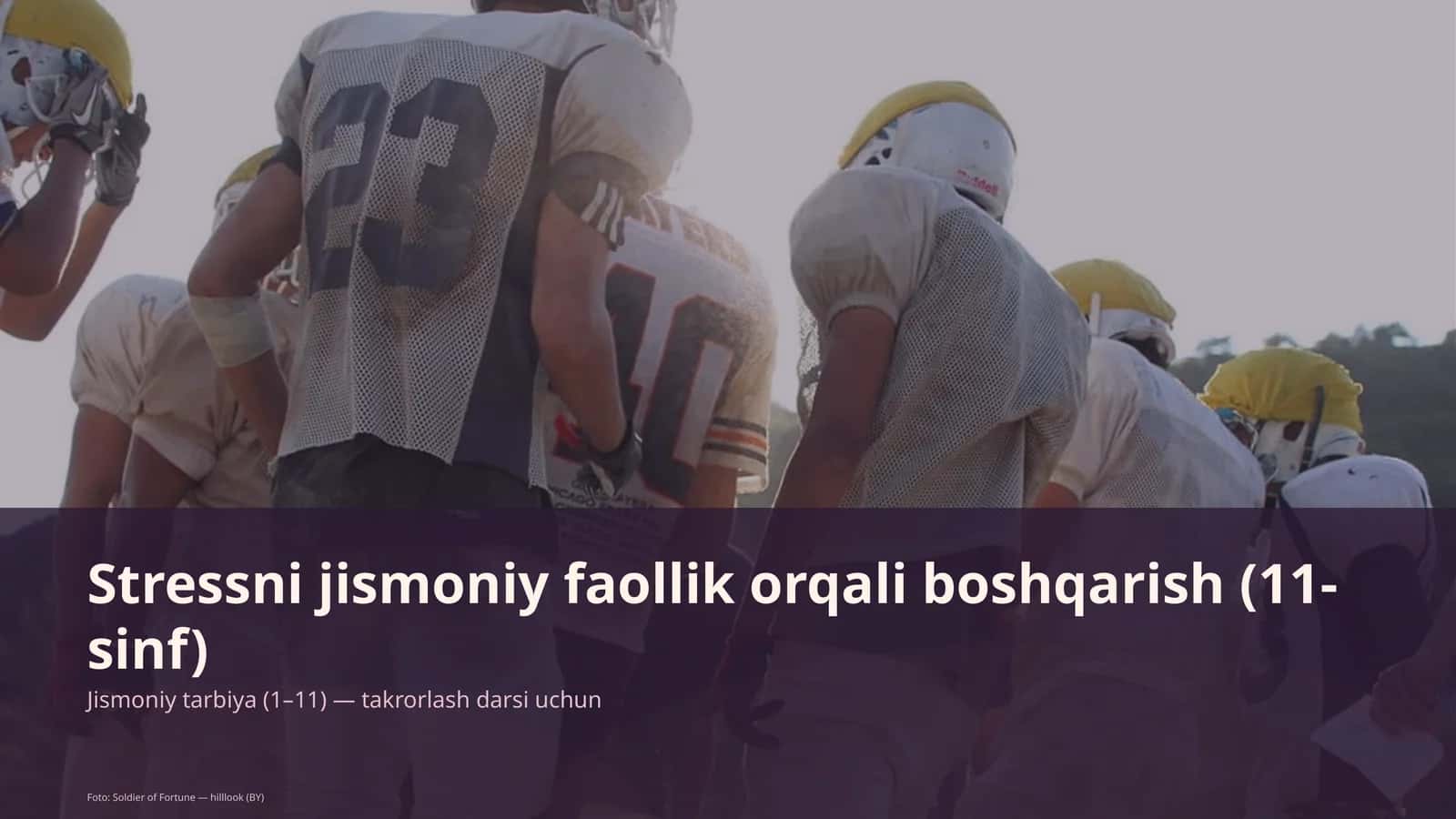 Stressni jismoniy faollik orqali boshqarish (11-sinf) 1