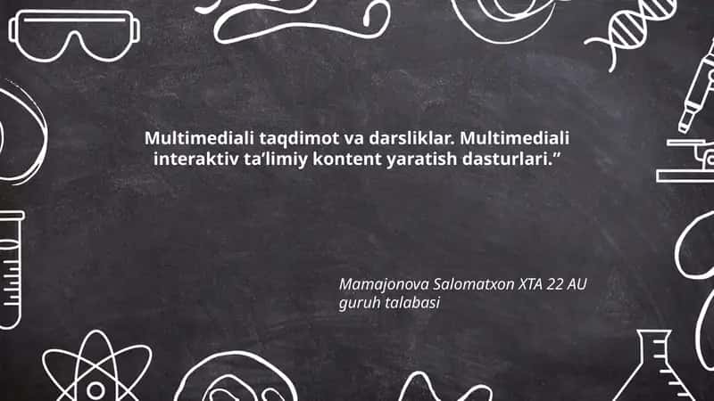 Multimediali taqdimot va darsliklar 1