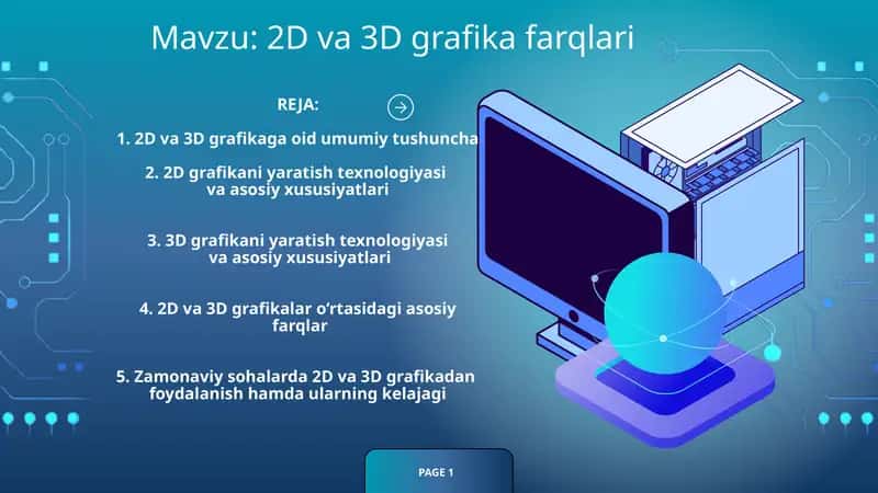 2D va 3D grafika 1