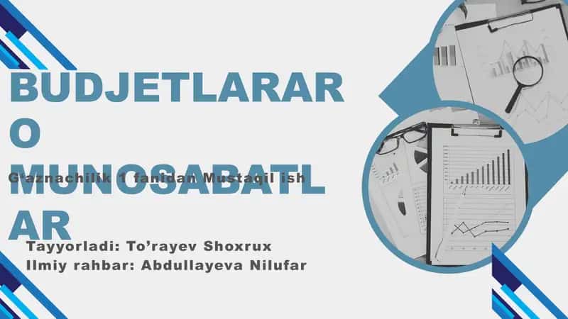 Budjetlararo munosabatlar 1