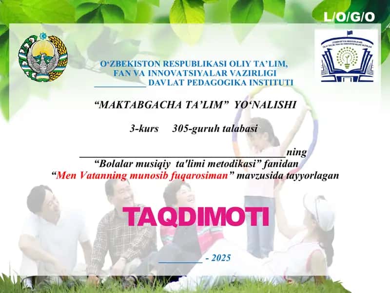 Men Vatanning munosib fuqarosiman 1