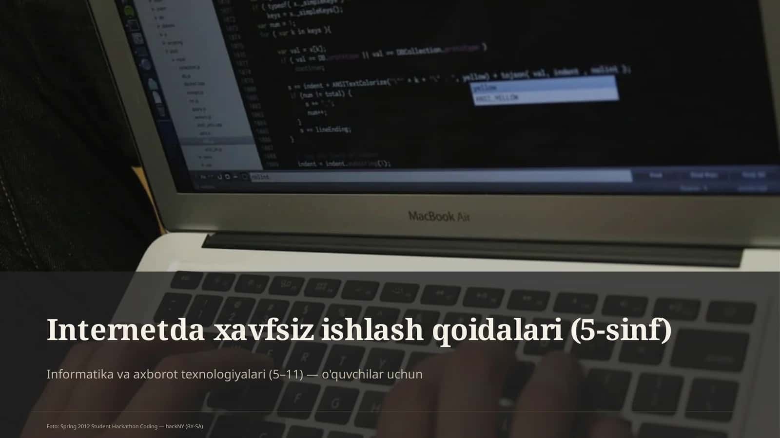 Internetda xavfsiz ishlash qoidalari (5-sinf) 1