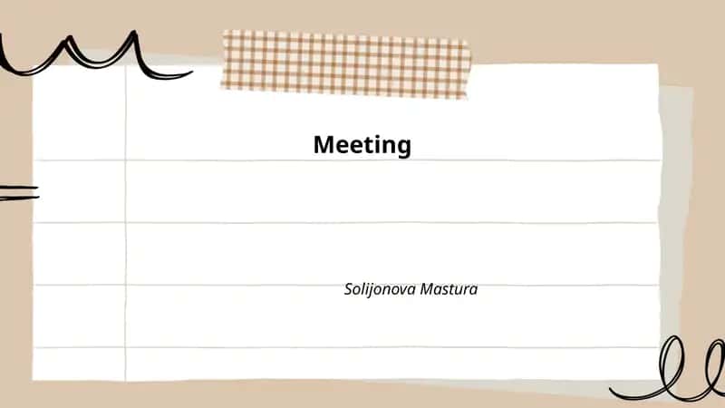 Meeting Agenda Creation 1