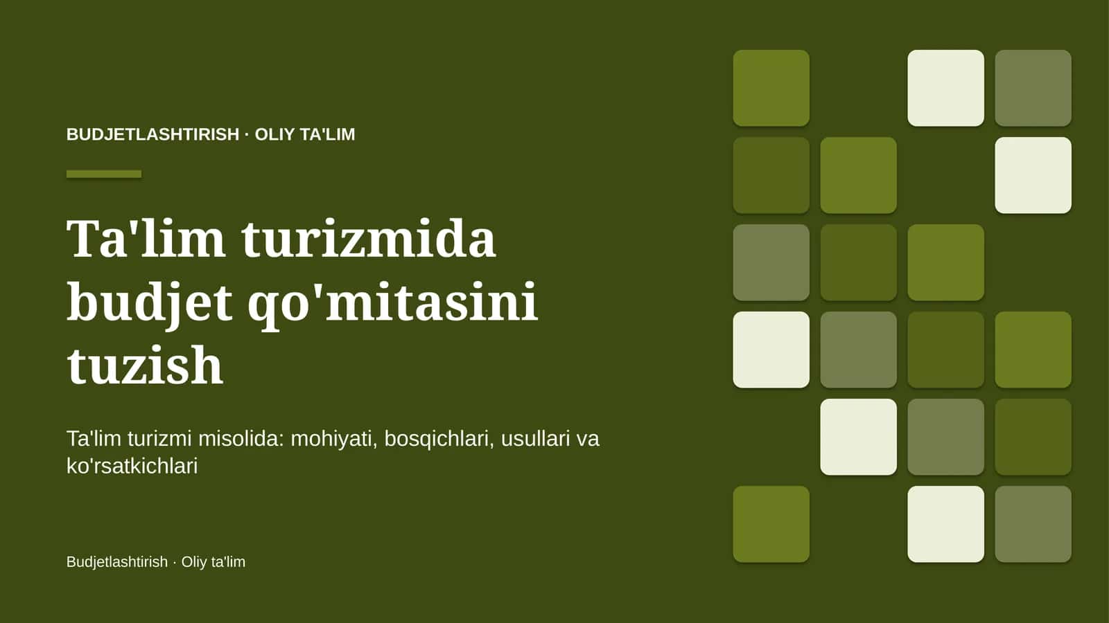 ta'lim turizmida budjet qo'mitasini tuzish 8450 1