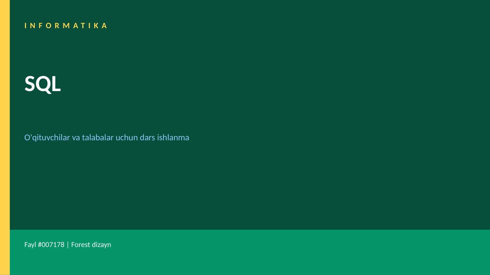 INFORMATIKA SQL 1