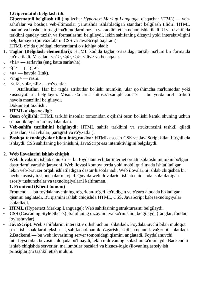 Gipermatnli belgilash tili 1