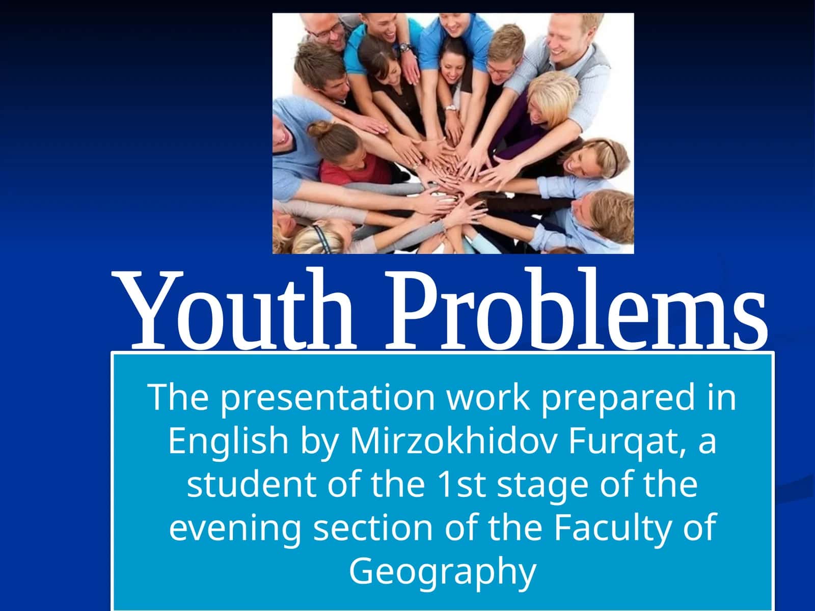 Youth problems 1