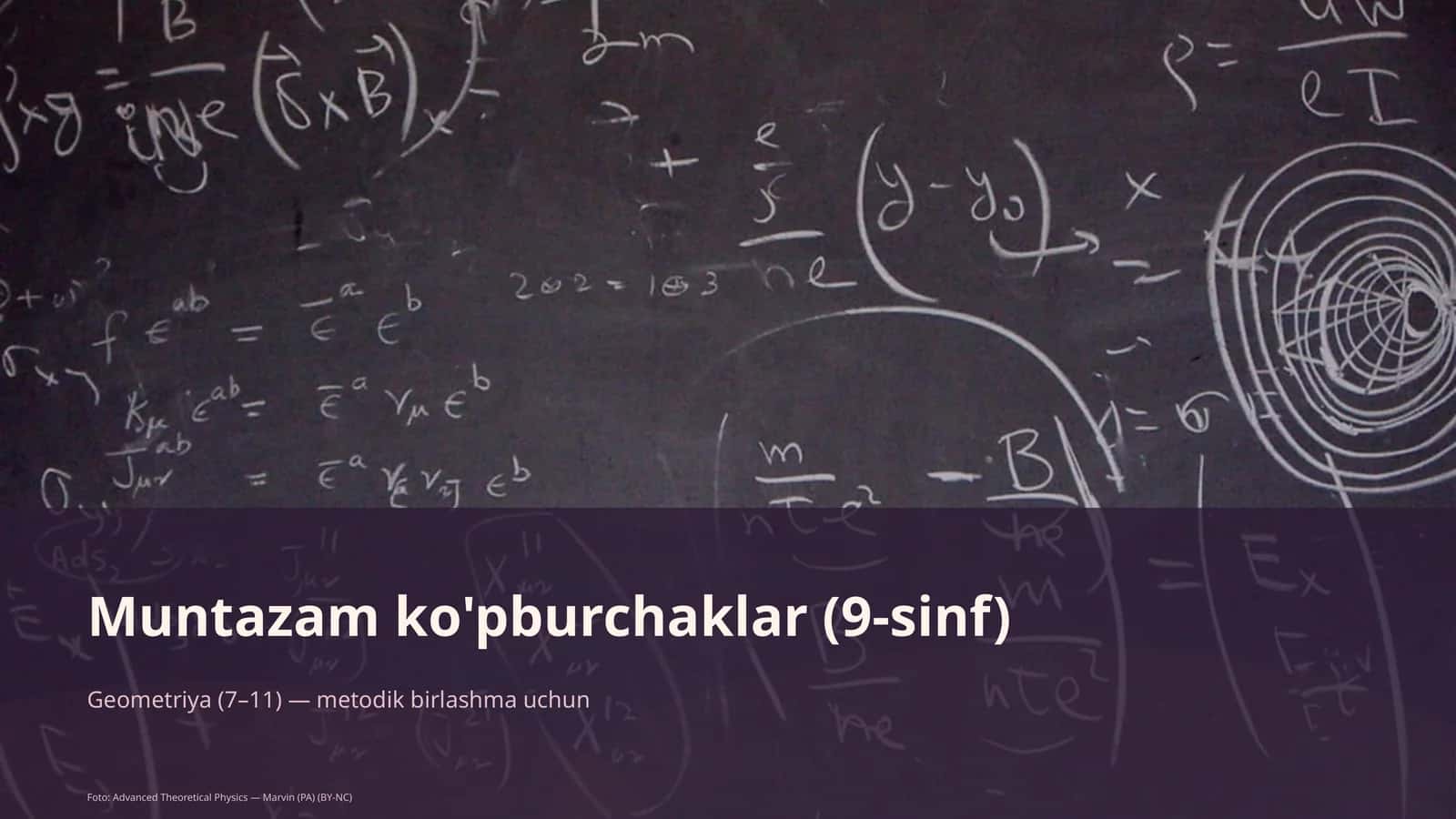 Muntazam ko'pburchaklar (9-sinf) 1