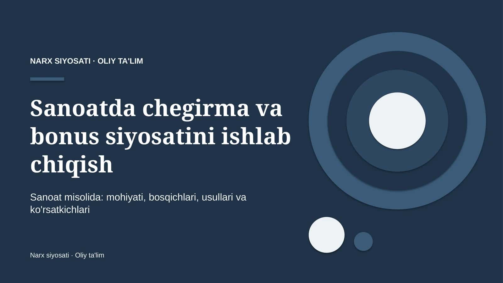 sanoatda chegirma va bonus siyosatini ishlab chiqish 5942 1