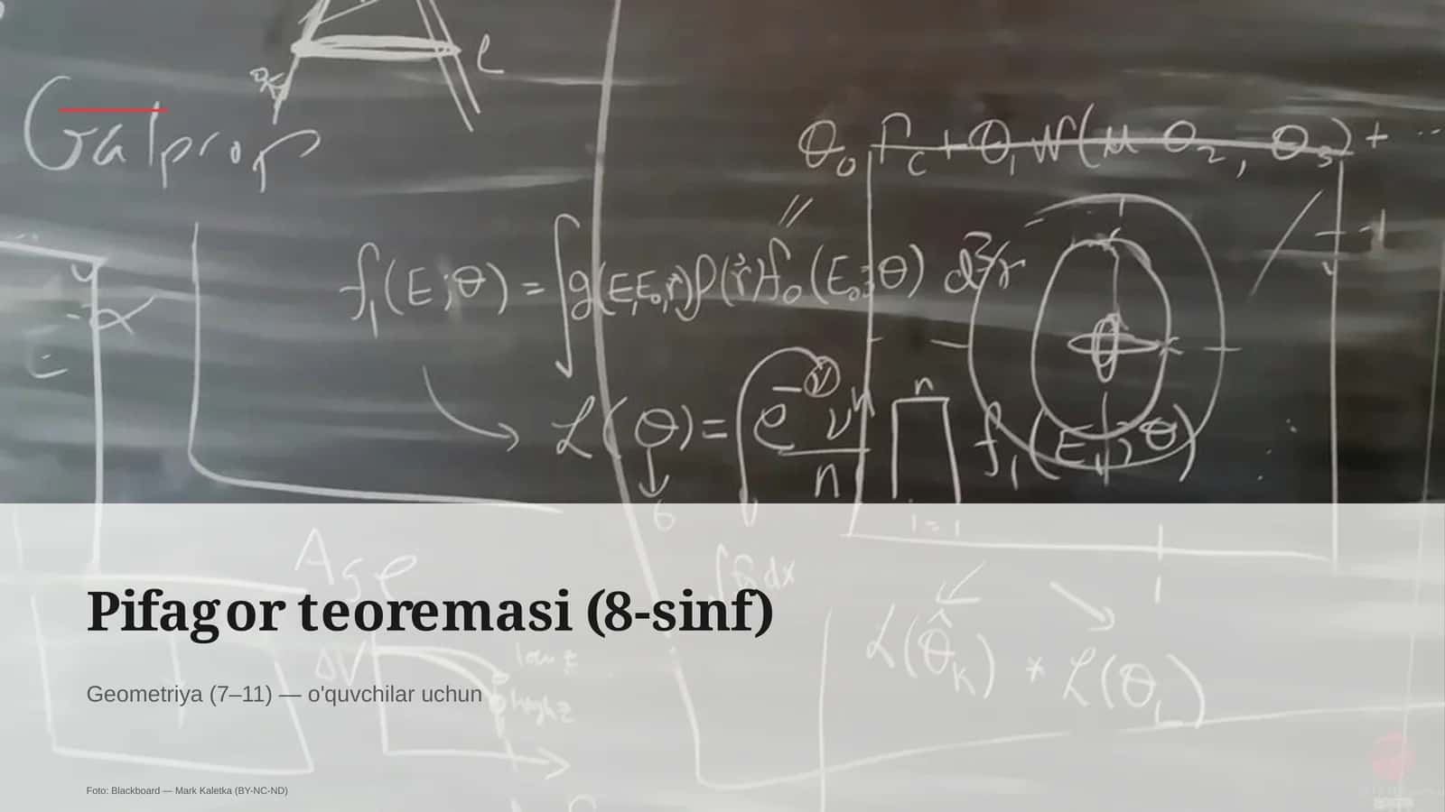 Pifagor teoremasi (8-sinf) 1
