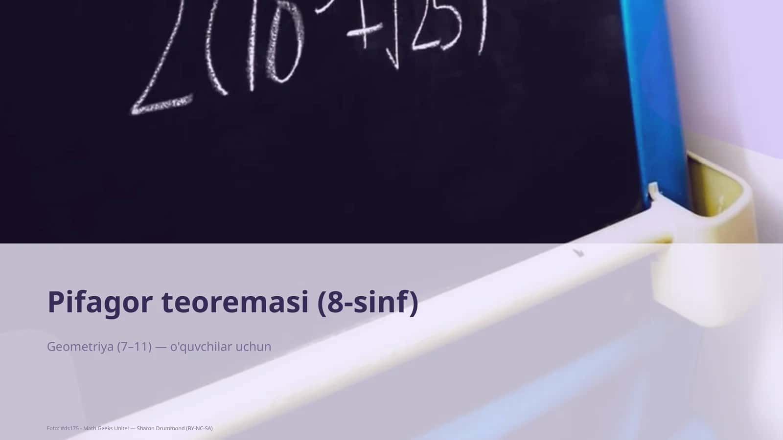 Pifagor teoremasi (8-sinf) 1