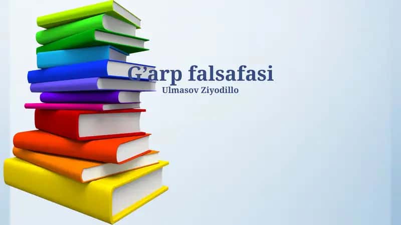G’arp falsafasi 1