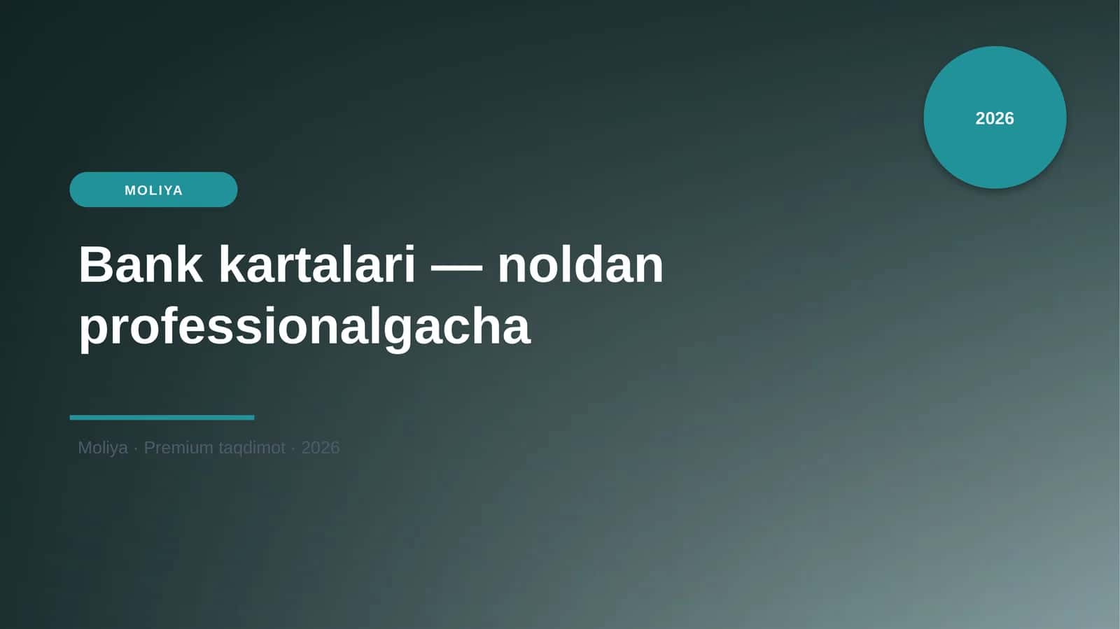 Bank kartalari — noldan professionalgacha 1