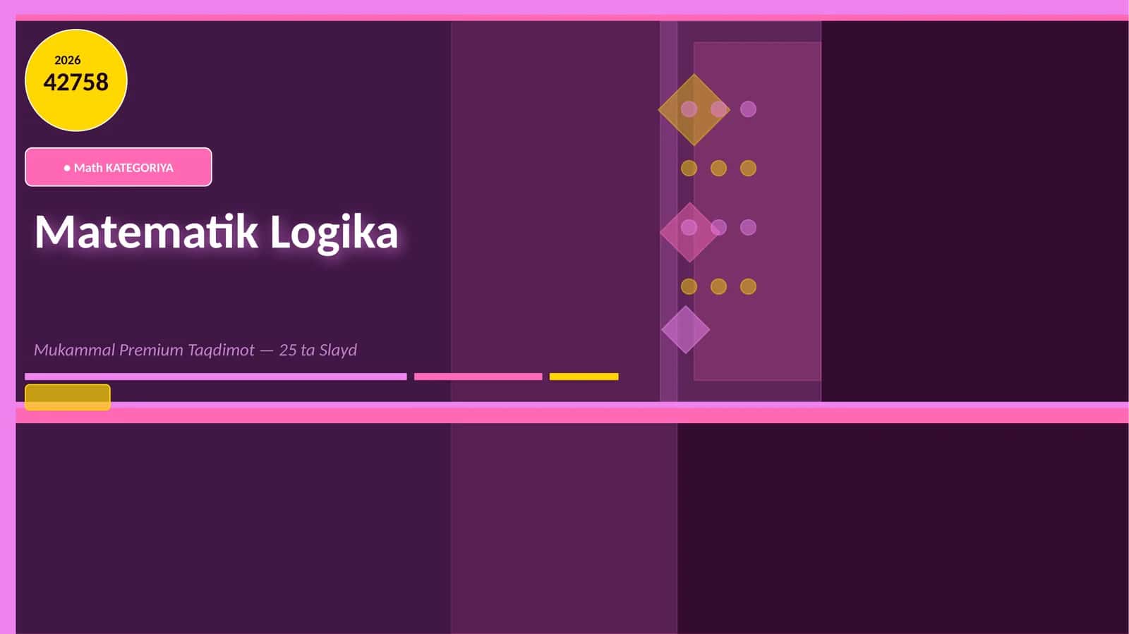 Matematik Logika Mukammal Premium Taqdimot 1