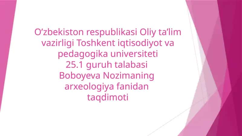 Zamonbobo ma’adaniyati 1