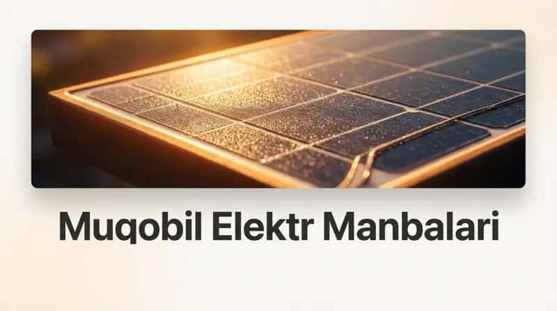 Muqobil energiya manbalari 1