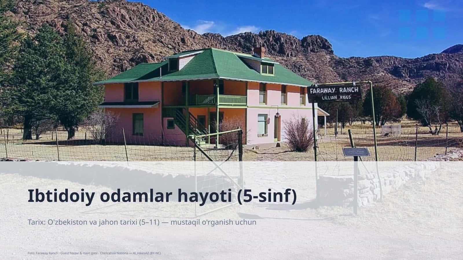 Ibtidoiy odamlar hayoti (5-sinf) 1