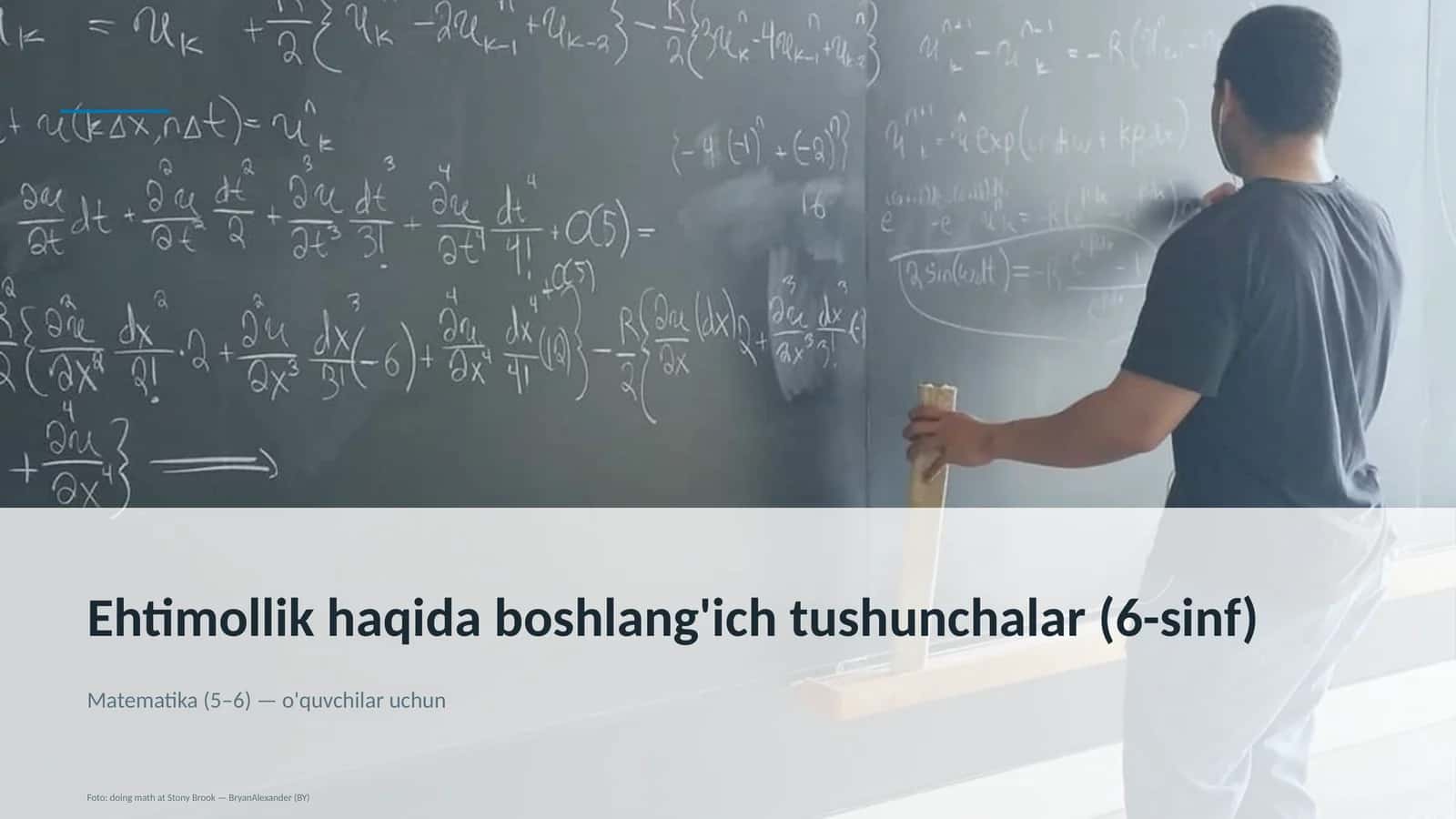Ehtimollik haqida boshlang'ich tushunchalar (6-sinf) 1