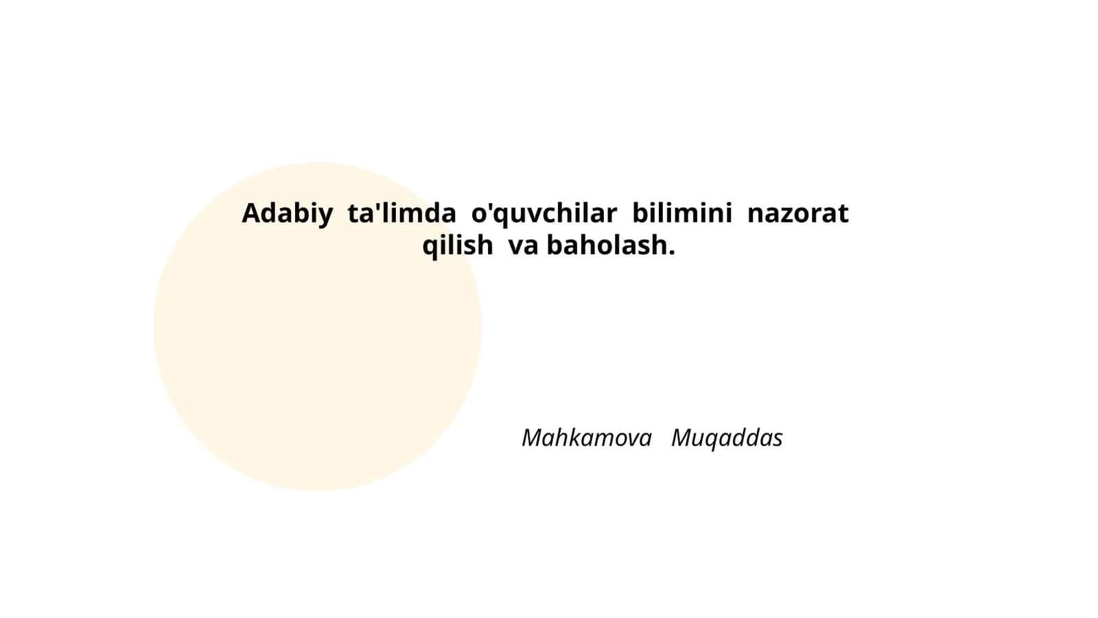 Bilimlarni baholash metodlari 1