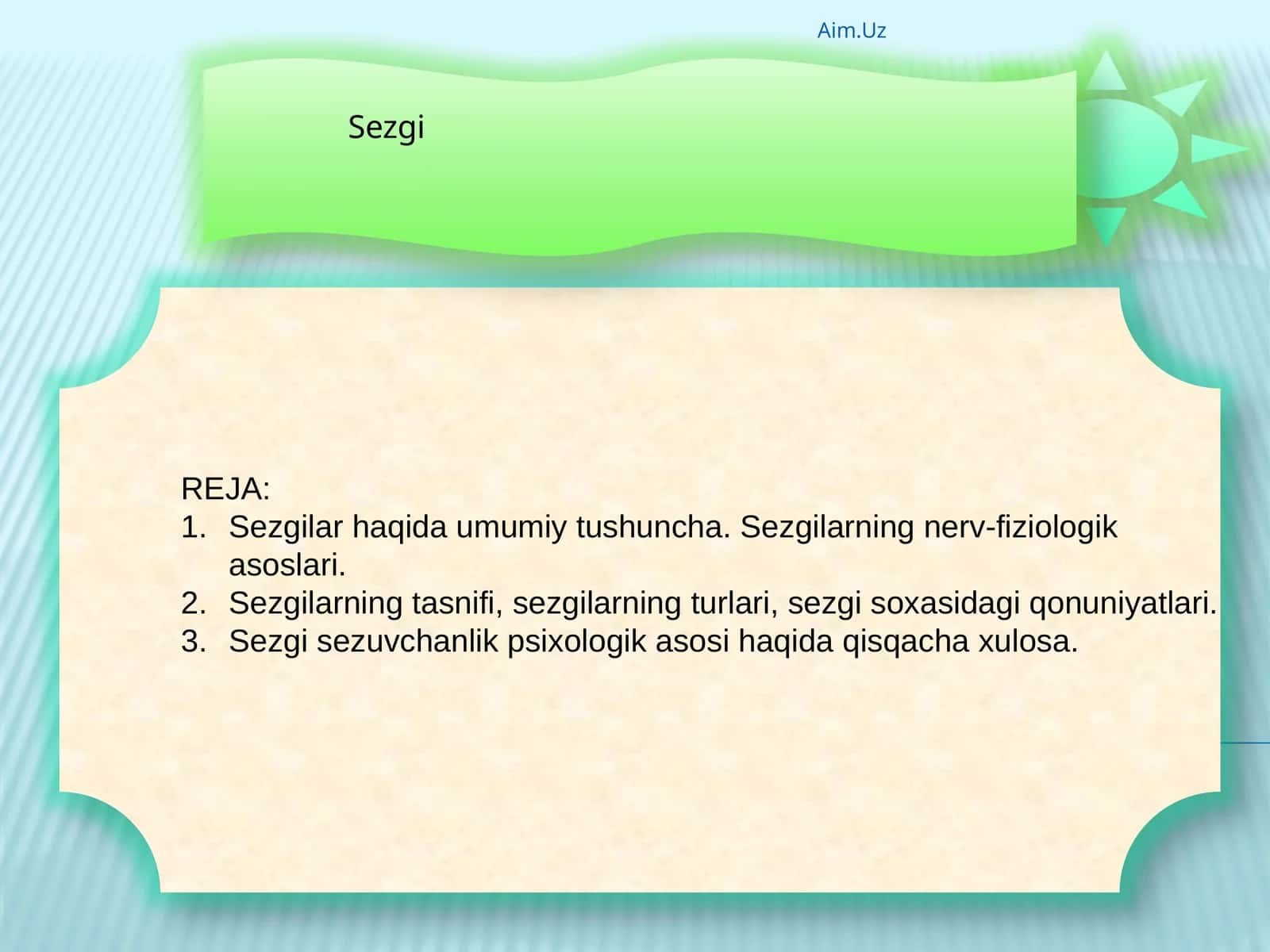 Sezgi 1