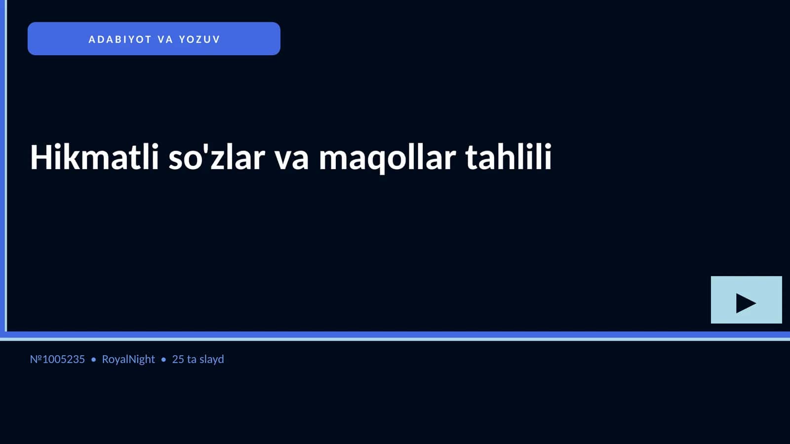 Hikmatli so'zlar va maqollar tahlili 1