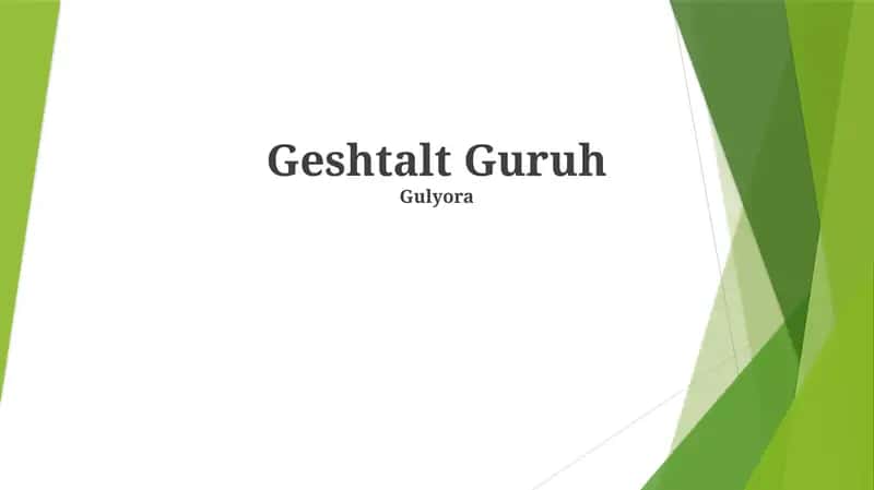 Geshtalt Guruh 1