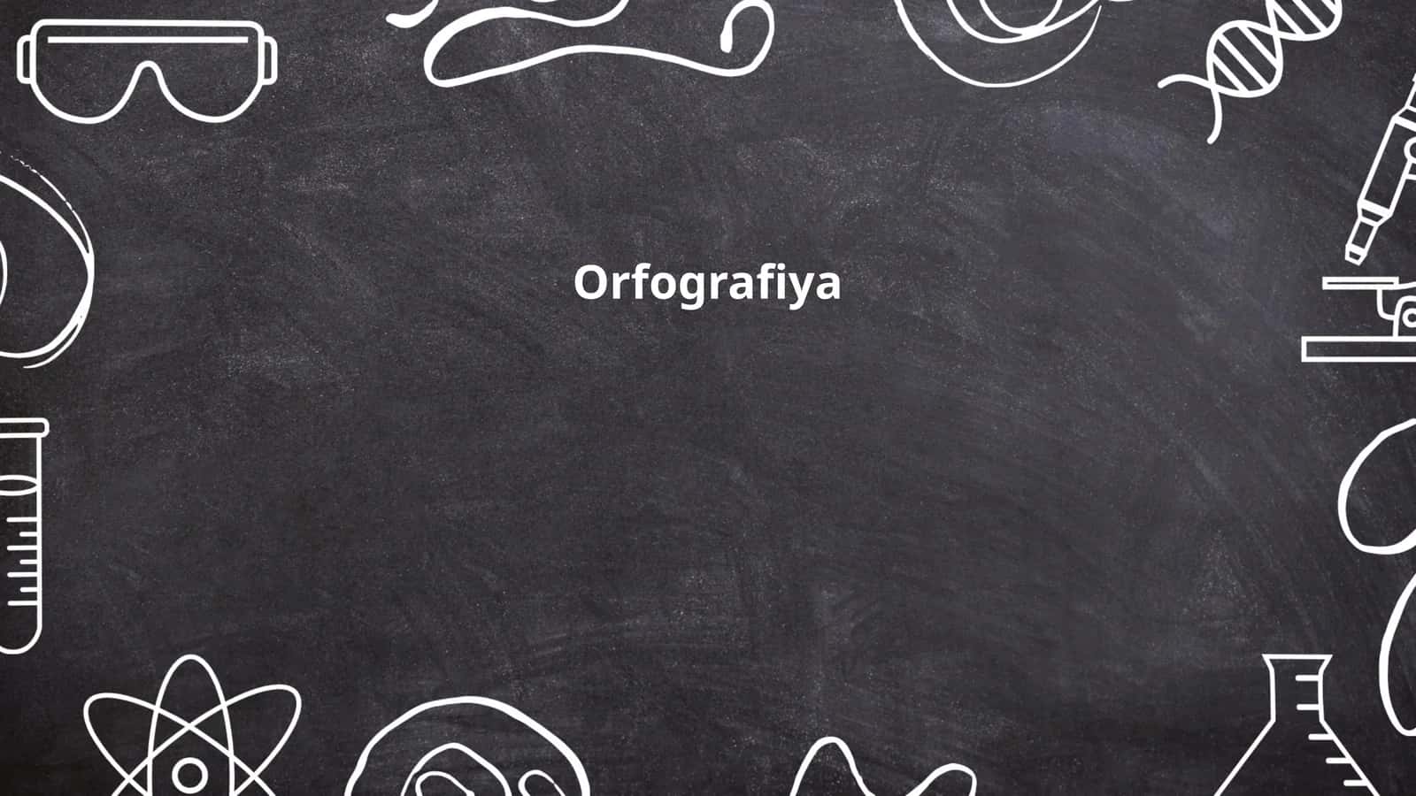 Orfografiya 1