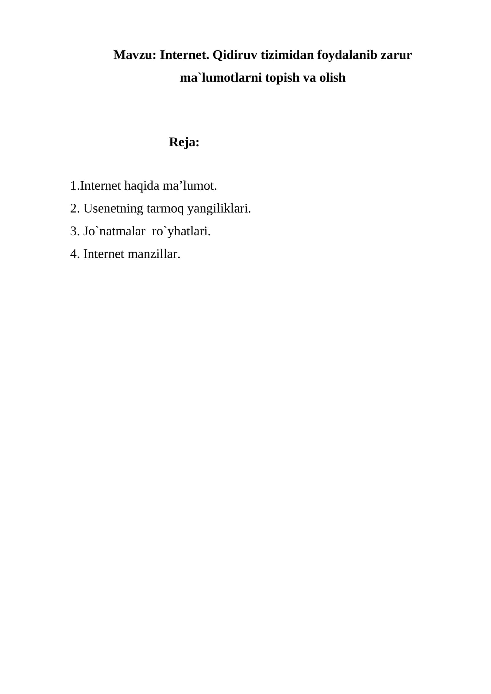 Internet 1