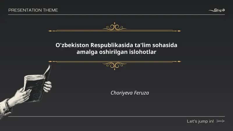 O'zbekiston Respublikasida ta'lim sohasida amalga oshirilgan islohotlar 1
