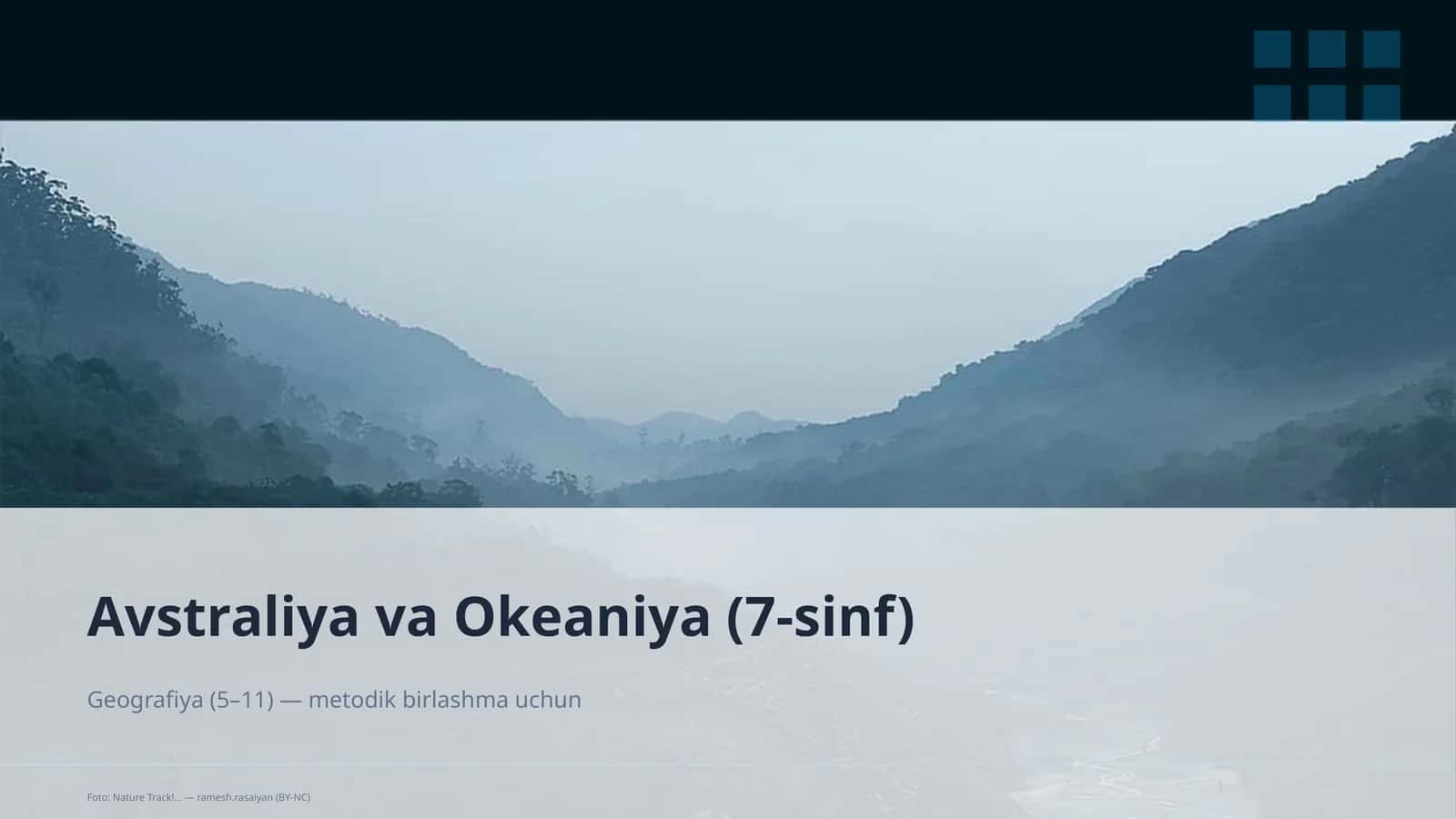 Avstraliya va Okeaniya (7-sinf) 1