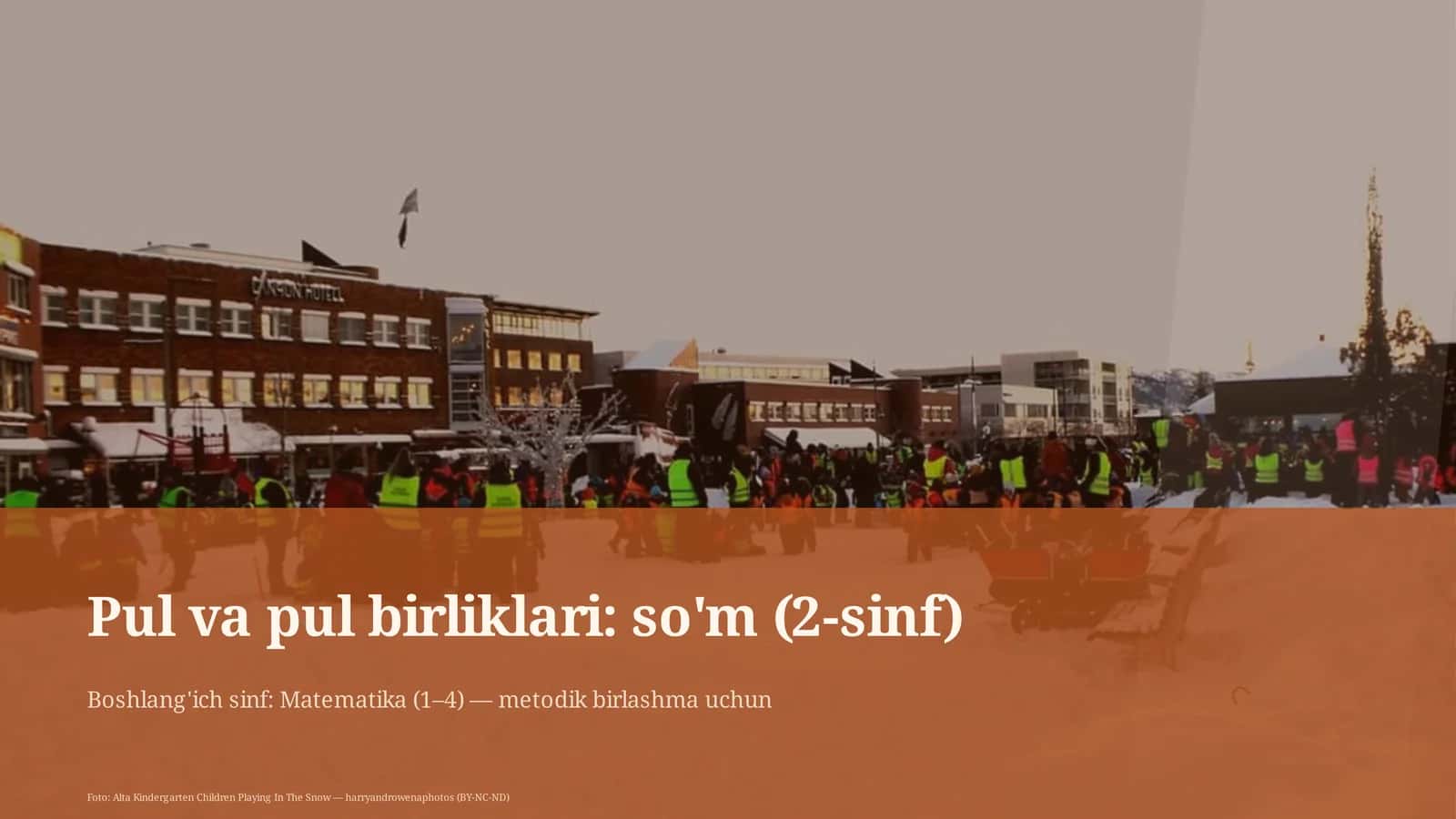 Pul va pul birliklari: so'm (2-sinf) 1