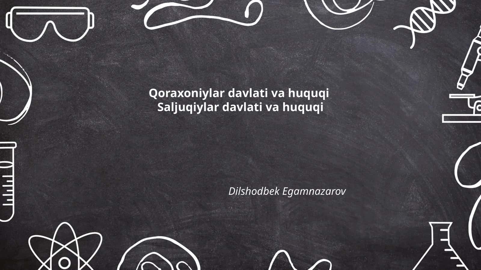 Qoraxoniylar davlati va huquqi 1