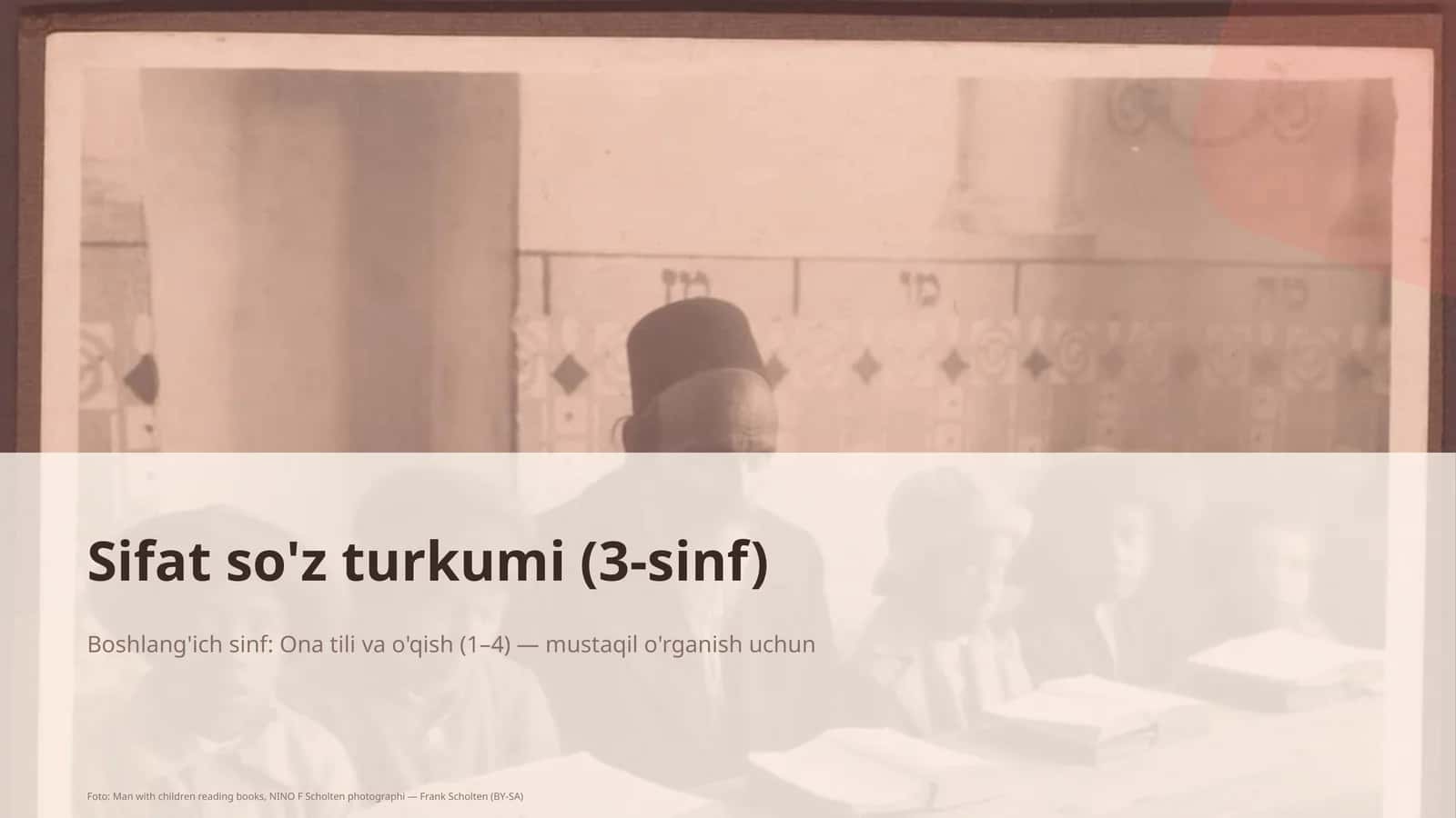 Sifat so'z turkumi (3-sinf) 1