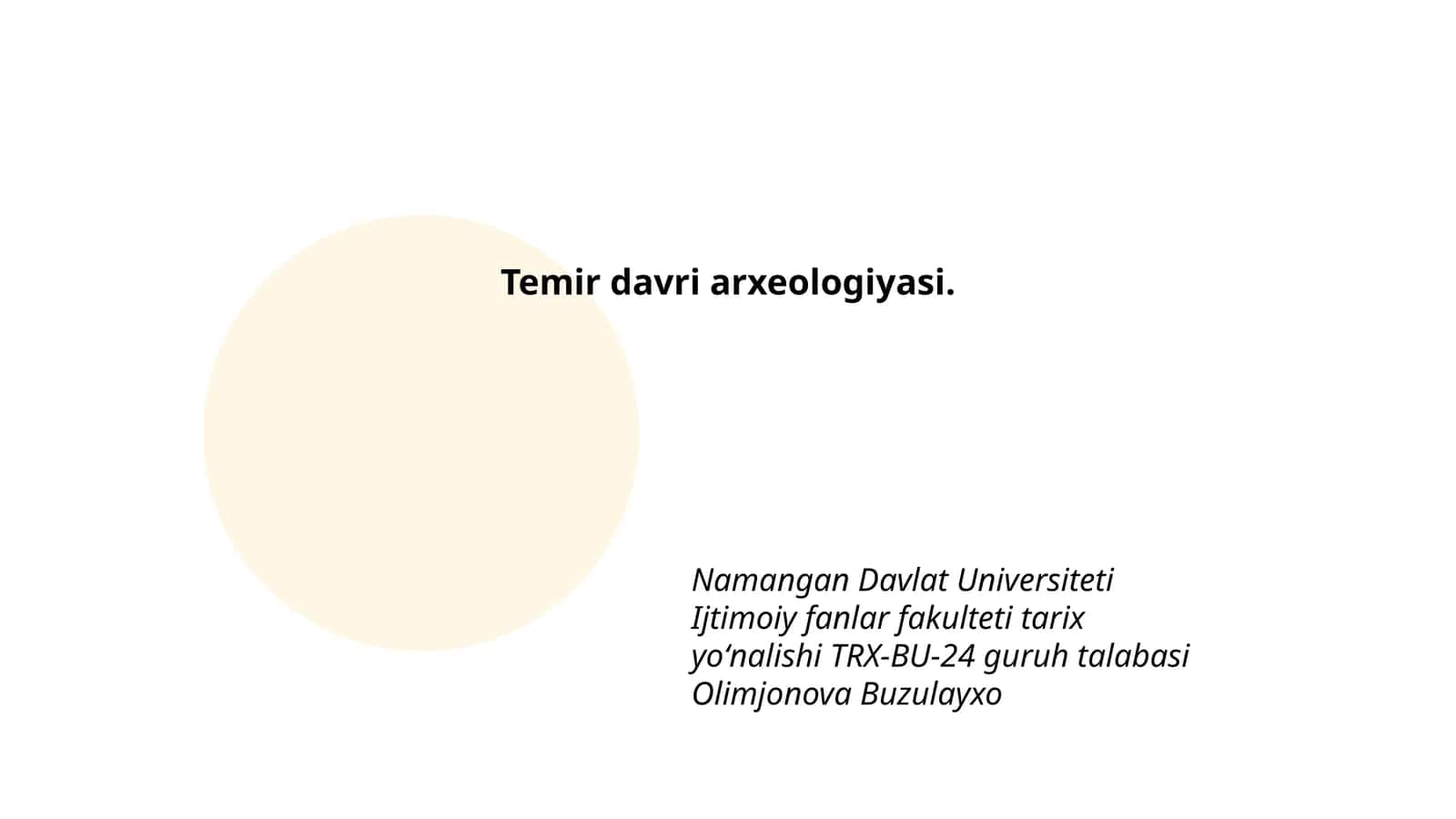 Temir Davri Arxeologiyasi 1