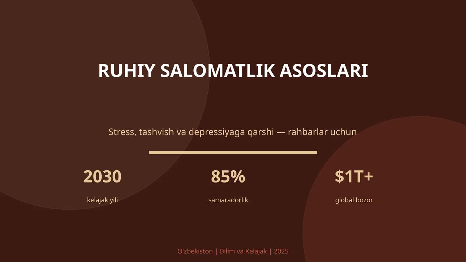 RUHIY SALOMATLIK ASOSLARI 1