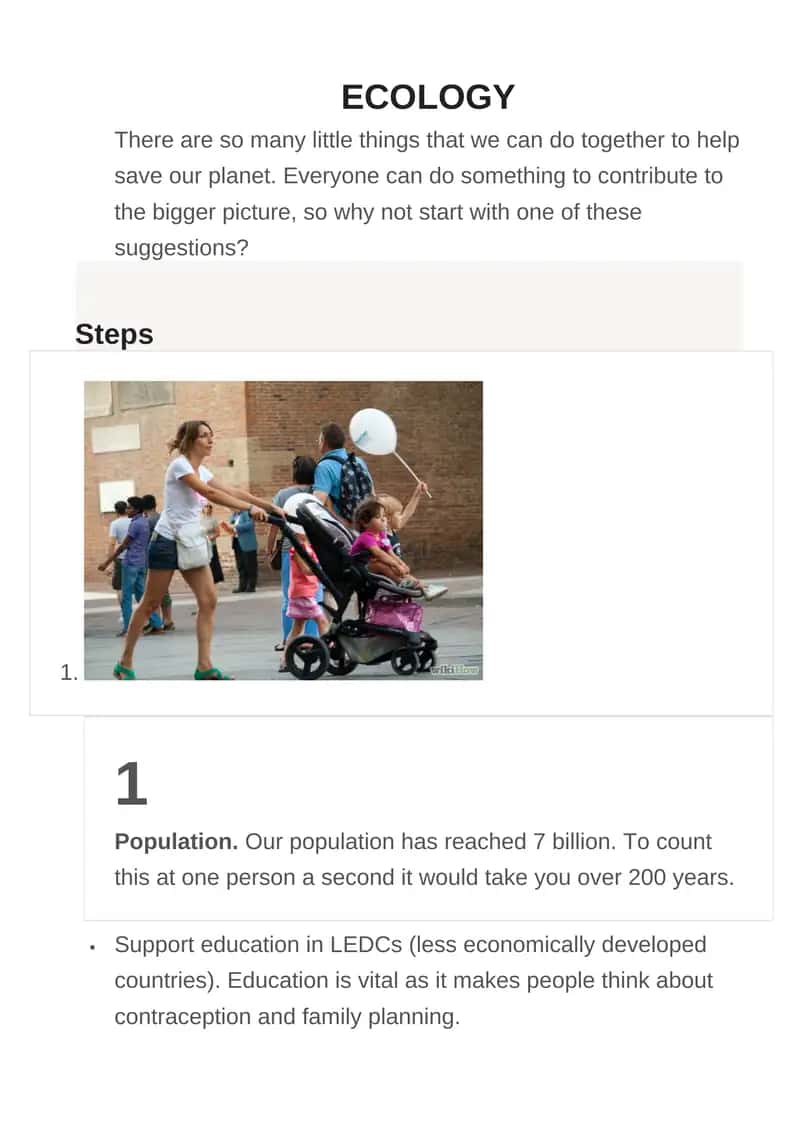 Protect the environment 1