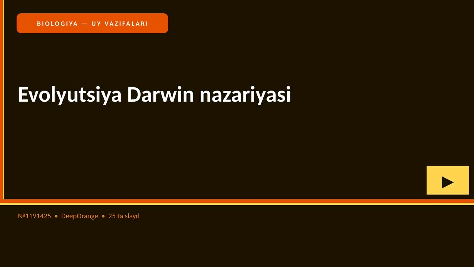 Evolyutsiya Darwin nazariyasi 1
