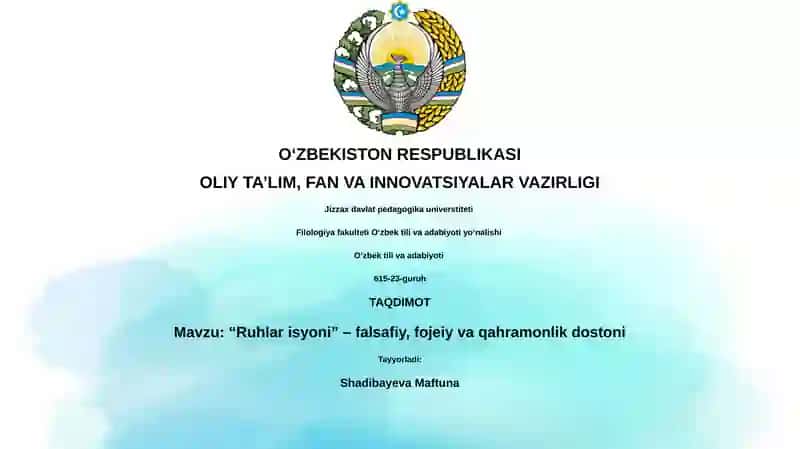 Ruhlar isyoni