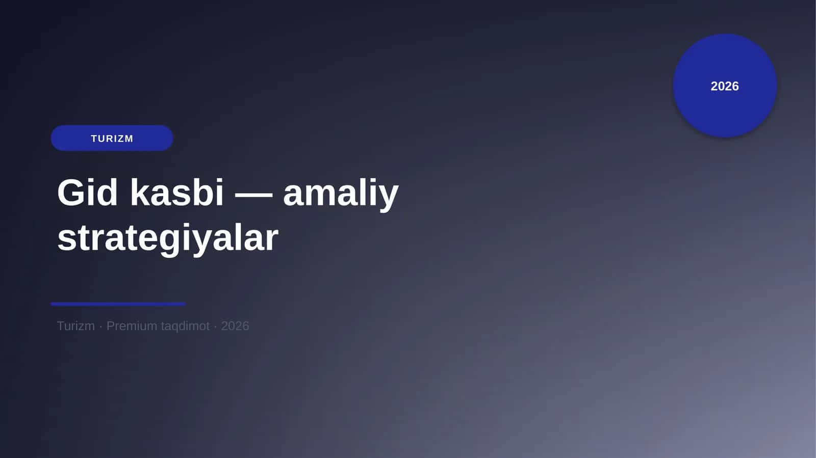 Gid kasbi — amaliy strategiyalar 1