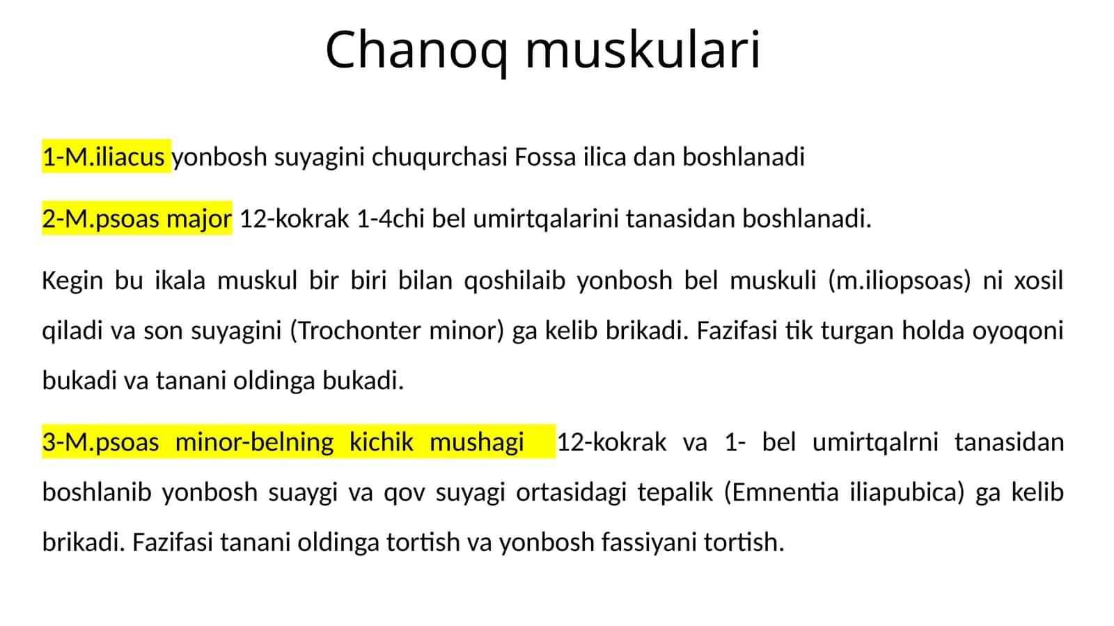 Chanoq muskulari 1