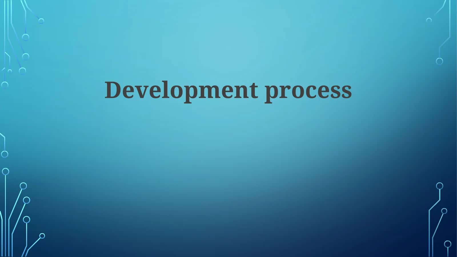 Development process 1