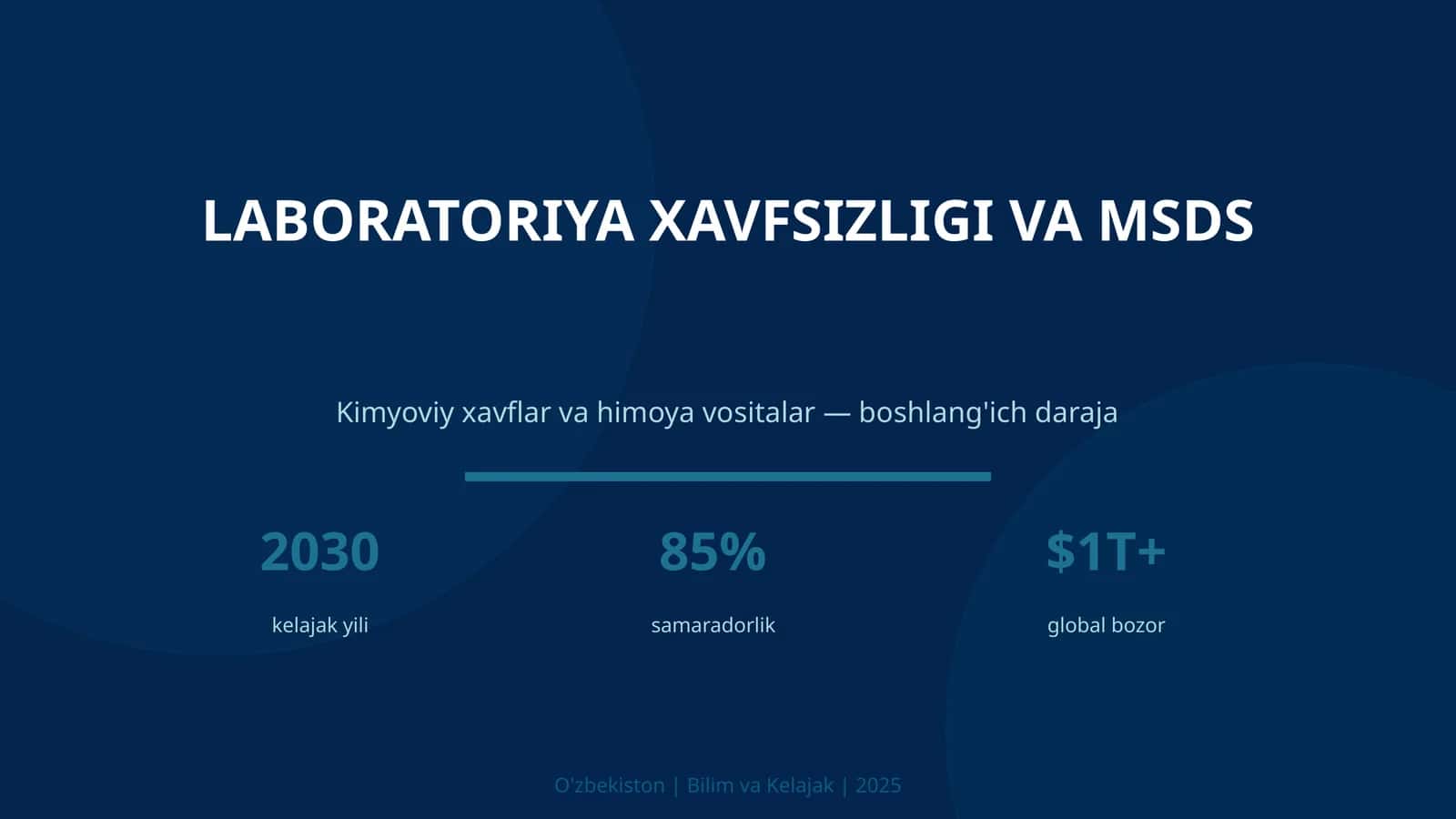 LABORATORIYA XAVFSIZLIGI VA MSDS 1