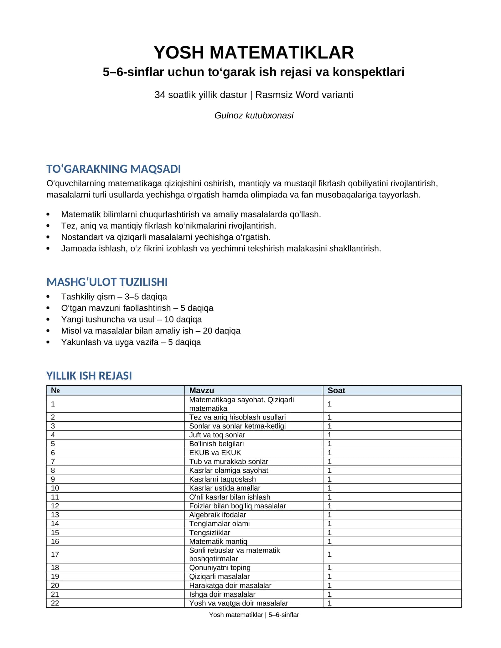 YOSH MATEMATIKLAR 1