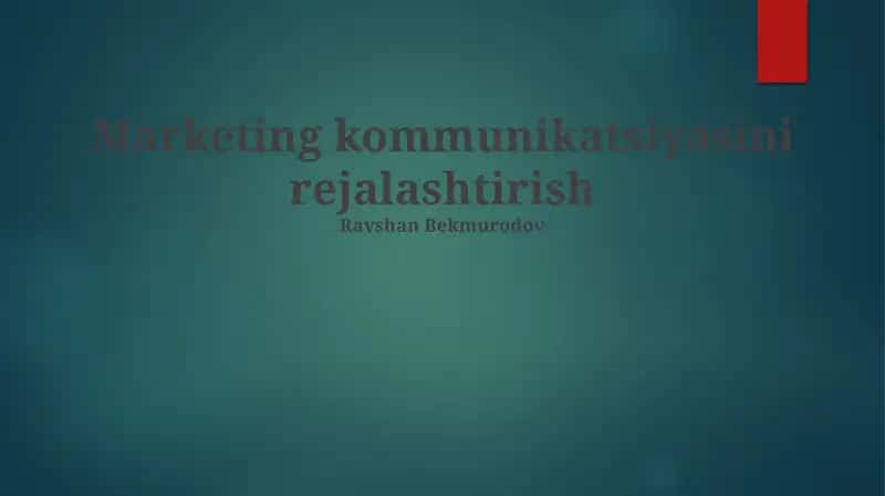 Raqamli marketing 1
